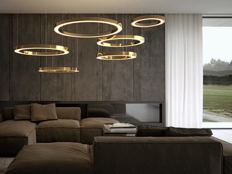 Moderne Designer Wohnzimmerlampen für ein stilvolles ...