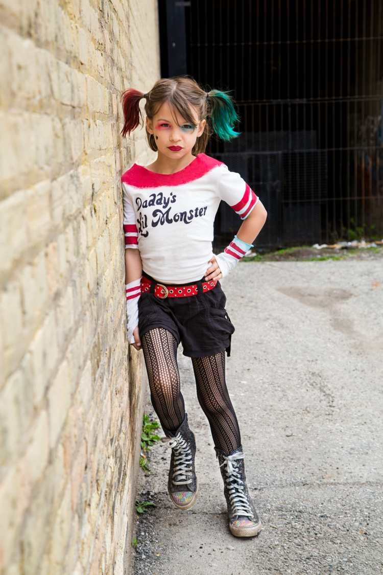 Absoluut ga winkelen patroon Harley Quinn Kostüm selber machen für Damen und Kinder mit Anleitung