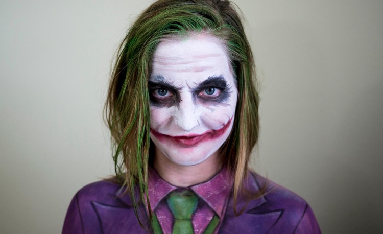 Joker Kostüm schminke-anleitung-ideen-tipps