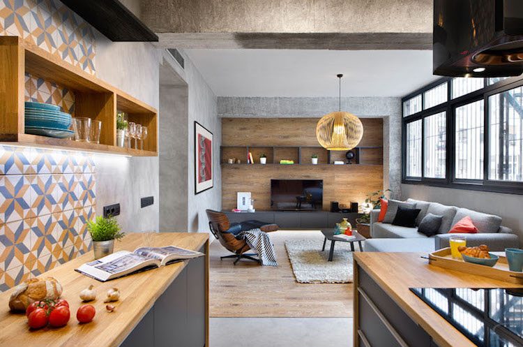 Mix & Match -interior-redesign-wohnzimmer-loft-stil-beton