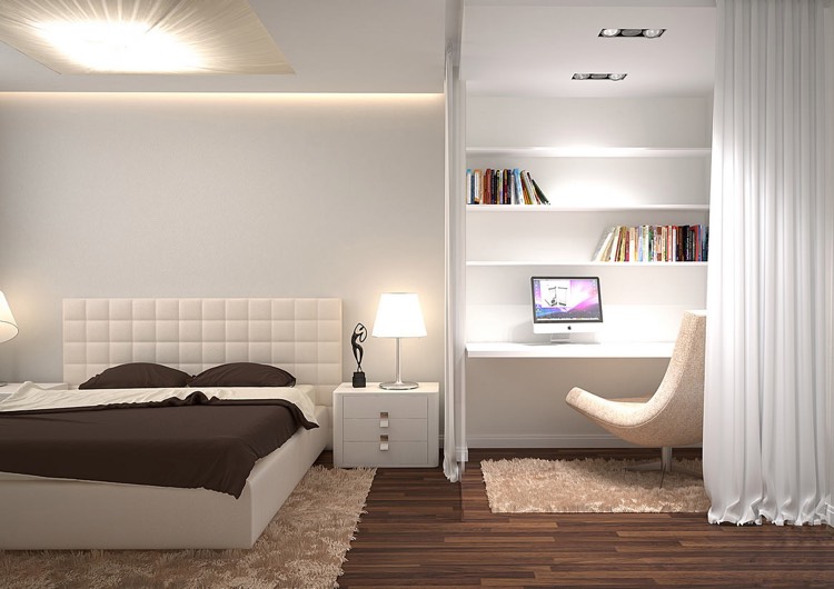 schlafzimmer-weiss-braun-modern-beleuchtung-arbeitsbereich