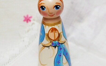 schutzengel selber basteln ideen-anleitungen-holzfigur-geschenkidee