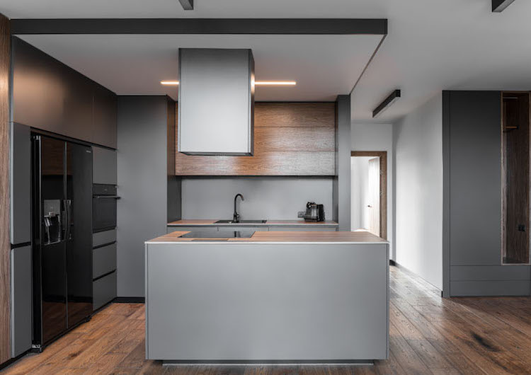 stilvolle-einrichtung-boyfriend-style-männer-offene-küche-holz-grau