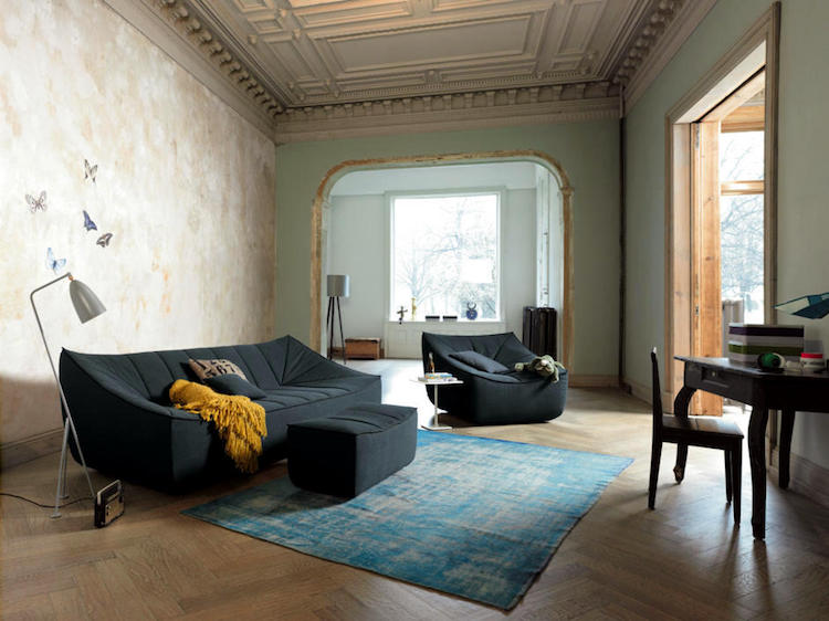 Vintage Teppiche -modern-interior-altbauwohnung-couch-möbel