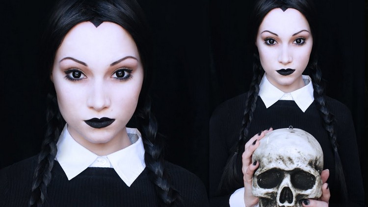 wednesday-addams-halloween-make-up-frisur
