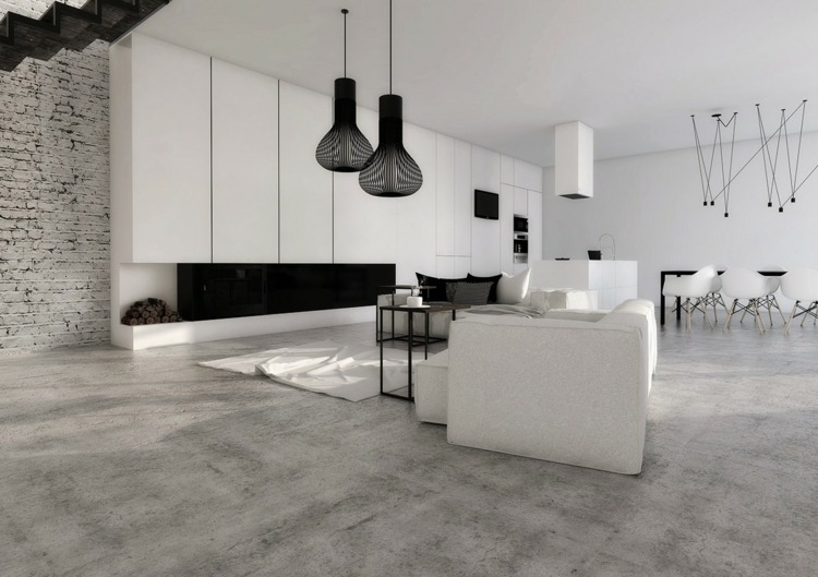 backsteinwand-minimalistich-sofa-lampen