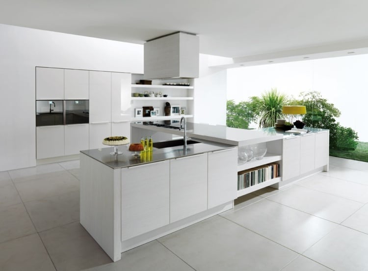 design für küchen kücheninsel-formen-t-weiß-minimalistisch