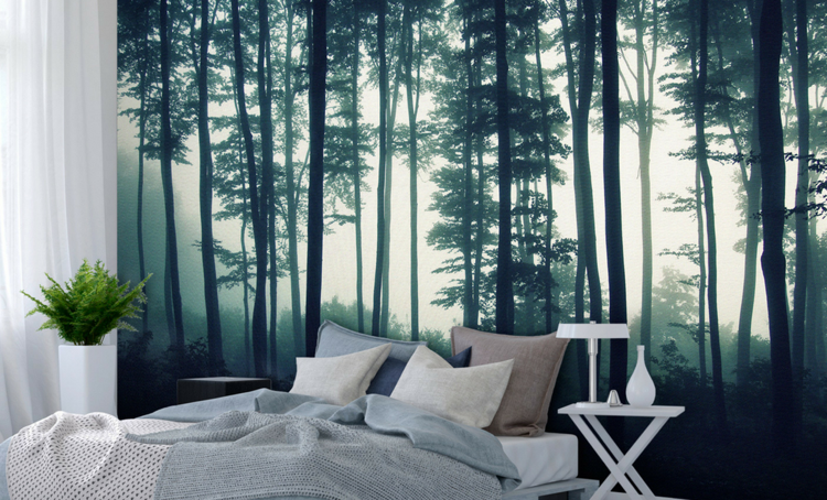 43++ Wald natur sprueche , Fototapete Wald im Schlafzimmer Ideen für wundervolle Motive im Großformat