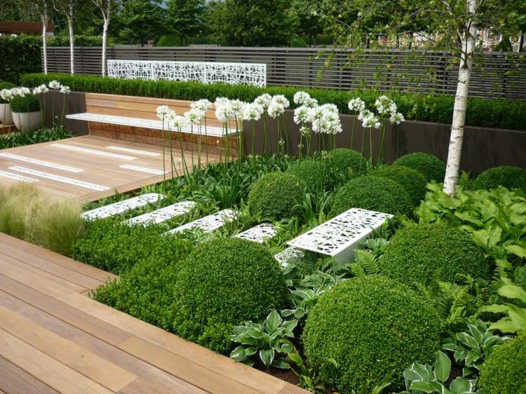 Gartengestaltung modern und schlicht - 100 Ideen für den Außenbereich