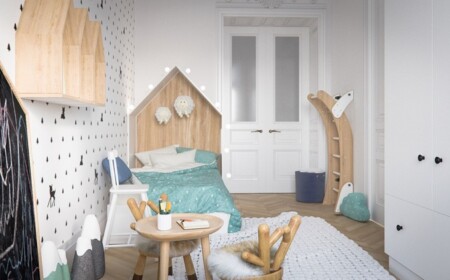 kinderzimmer-gestalten-skandinavisches-design-tapete-holz-spielecke