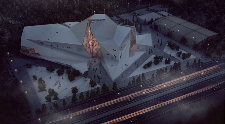 origami-architektur-sporthalle-zentrum-blick-oben