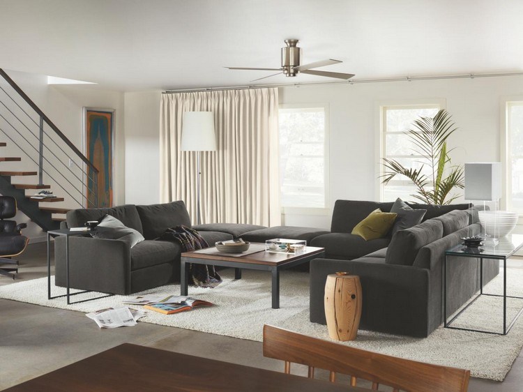 Raumgestaltung Ideen wohnzimmer-bodenbelag-deko-möbel