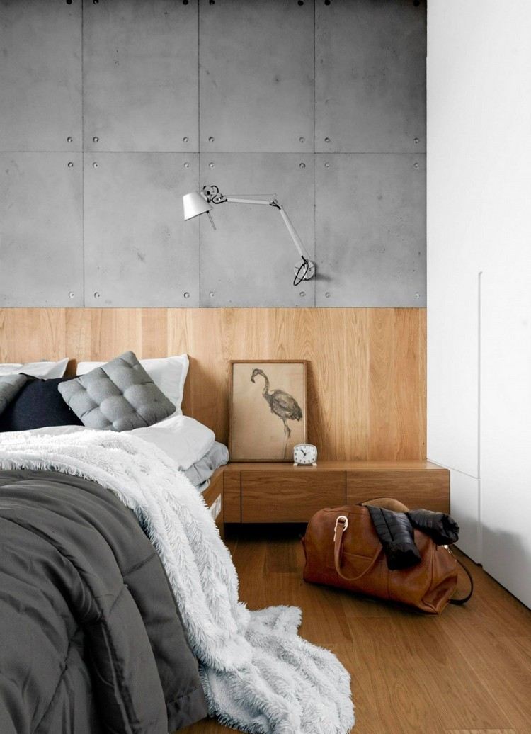 schlafzimmer-design-holz-beton-modern-minimalistisch