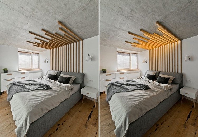 schlafzimmer-design-holz-boden-deko-wand-decke-beleuchtung