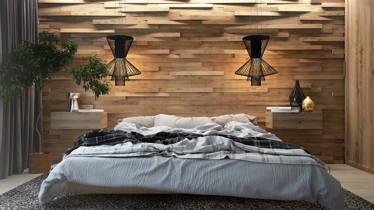 schlafzimmer-design-holz-wand-holzpaneele-3d-effekt