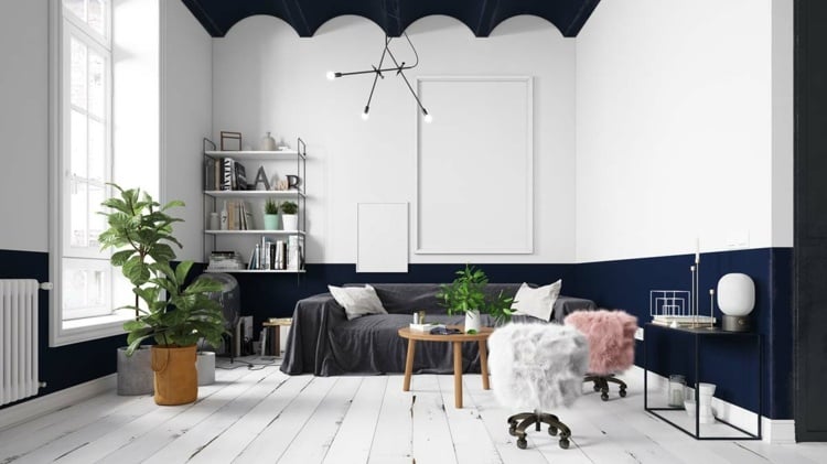 skandinavisch-weiß-blau-wohnzimmer-hocker