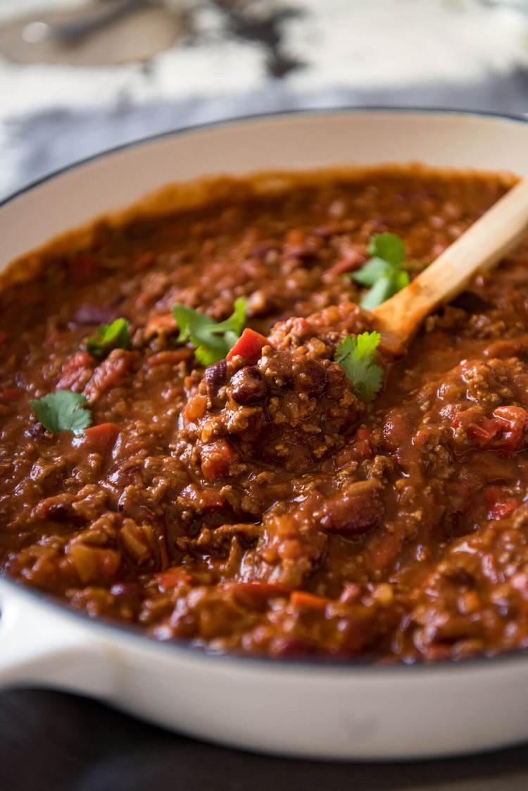 chili con carne zubereiten kochen herbst winter rezept