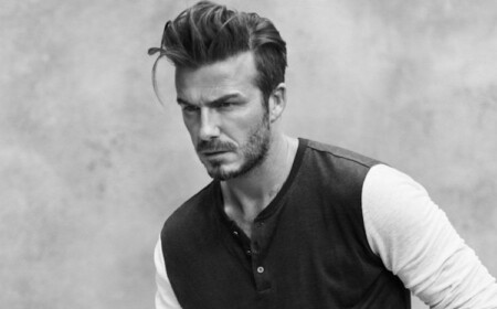 david beckham mittellange haare out of bed look