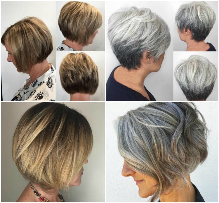 Modische Frisuren für Frauen ab 50 und Haarfarben, die jünger machen