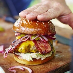 jamie oliver burger rezept buns fleisch sauce