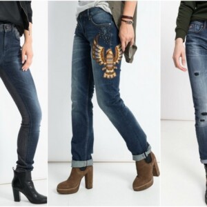 jeans trends damen schnitte two-tone stickerei patchwork