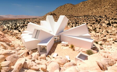 luxus containerhaus landschaft futuristisch felsen