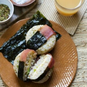 rezept füllung onigiri lachs kräuter