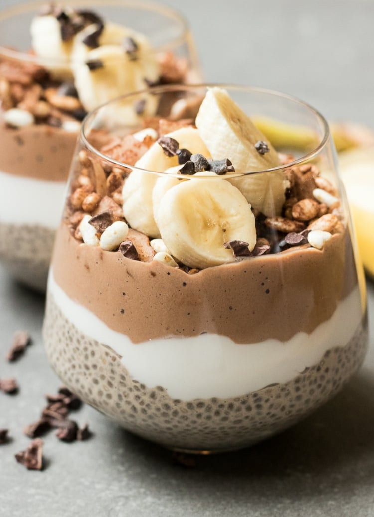 smoothie bananen chia frühstück rohkost