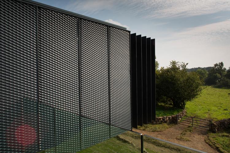 stahlfassade containerhaus moderne architektur haus