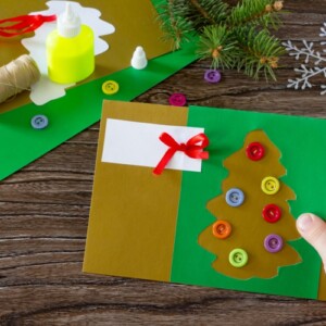 weihnachtskarten basteln mit kindern ideen anleitungen einfache basteleien
