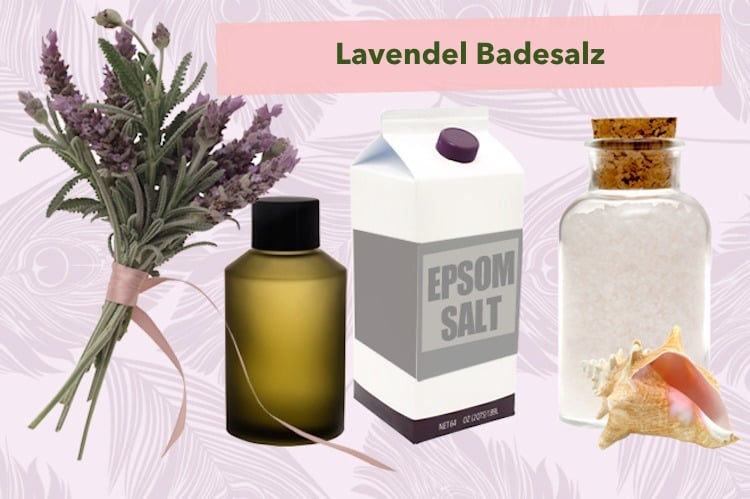 Kosmetik selber machen Lavendel Badesalz
