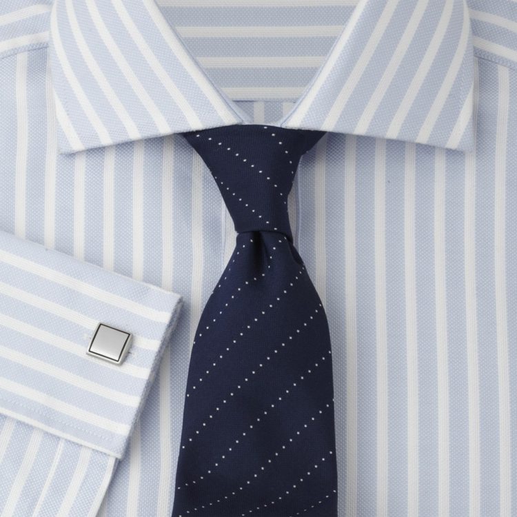 Krawatte Hemd gleiche muster streifen elegant stilvoll büro