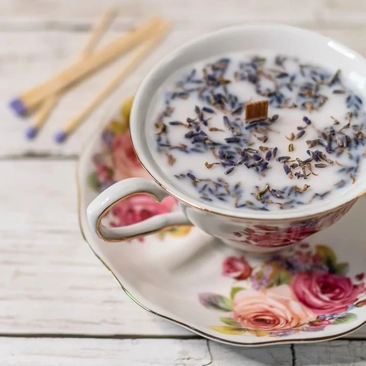 aromatische teetassen kerze weihnachtsgeschnk idee