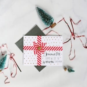 briefumschlag weihnachtlich gestalten geschenk washi tape