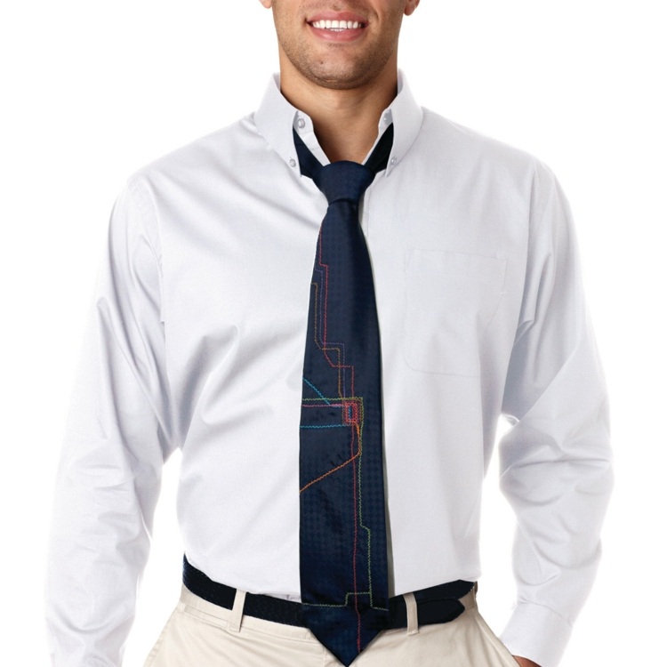 hemd krawatte mehrfarbig modern futuristisch design accessoire