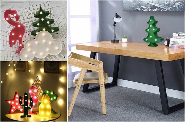 idee weihnachtsgeschenk freund led lampe design