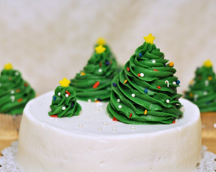 kuchen weihnachten dekorieren rpn frosting weihnachtsbaum