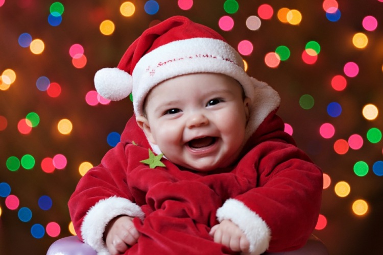 lachen baby santa claus kostüm