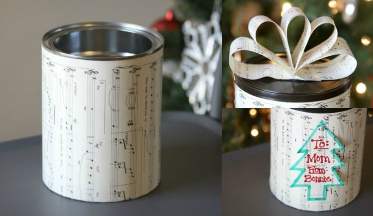 nachhaltige verpackung weihnachten geschenk metall dose