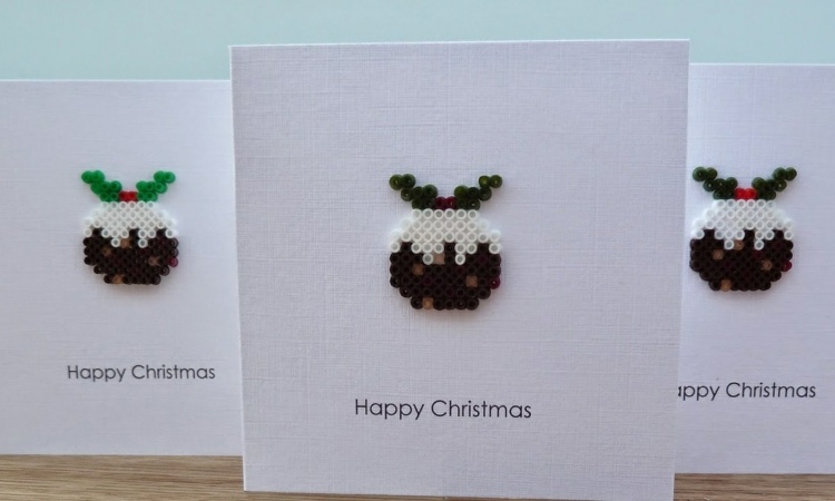 ornamente weihnachten wehnachtskarten basteln bügleperlen