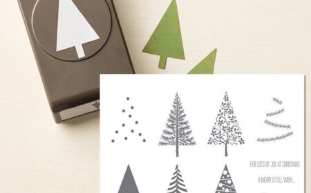 stampin up karten weihnachten selbst gestalten stempel ausstanzer tannenbaum anleitung