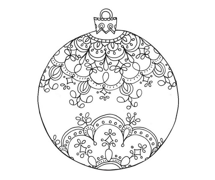 weihnachtskugel mandala kostenlos ausdrucken