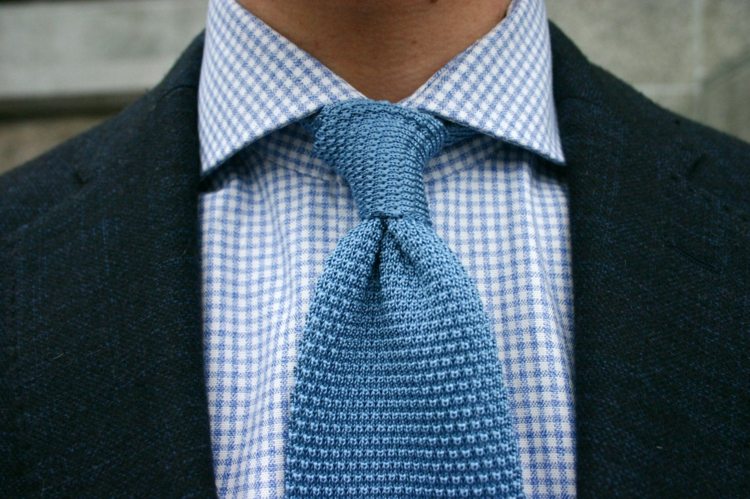 welche Krawatte zu welchem Hemd material wolle gestrickt gehäkelt