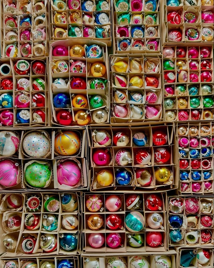 altes weihnachtsschmuck aus glas vintage weihnachten