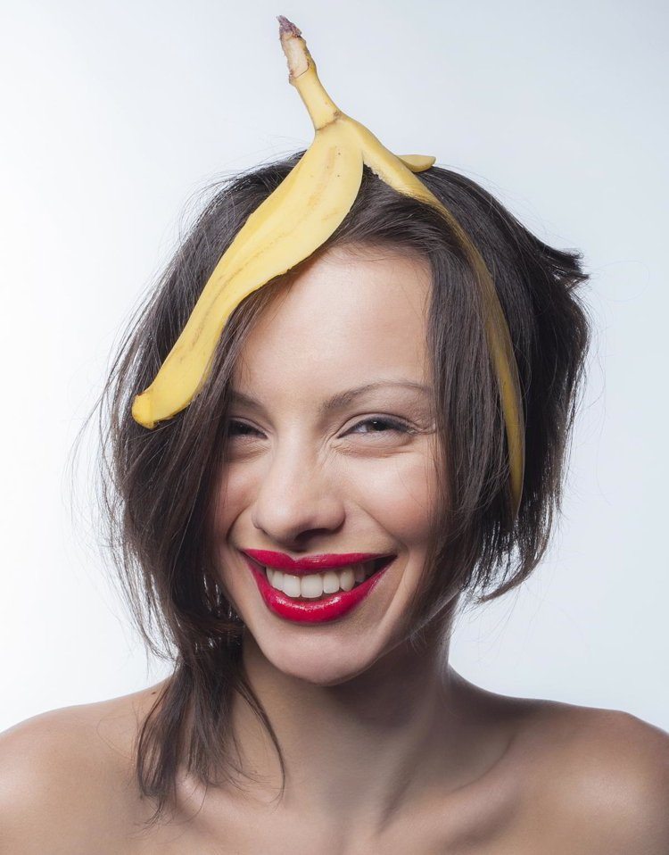Banane für Haare haut schönheit pflege rezepte tipps