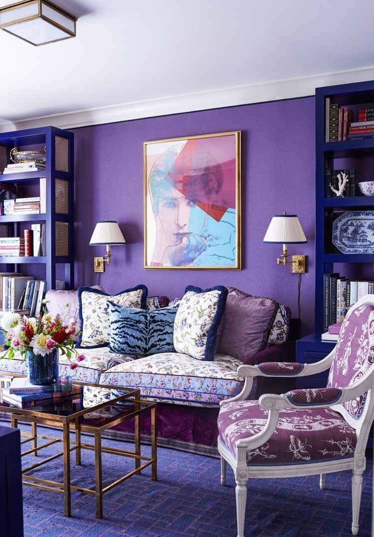 einrichtungsideen farbe des jahres 2018 ultra violet wohnzimmer