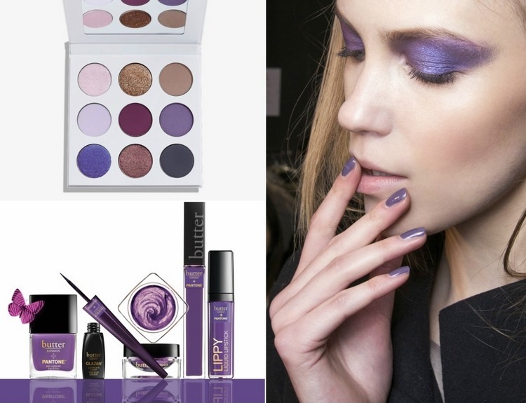 make up trends 2018 farbe des jahres violette kosmetik