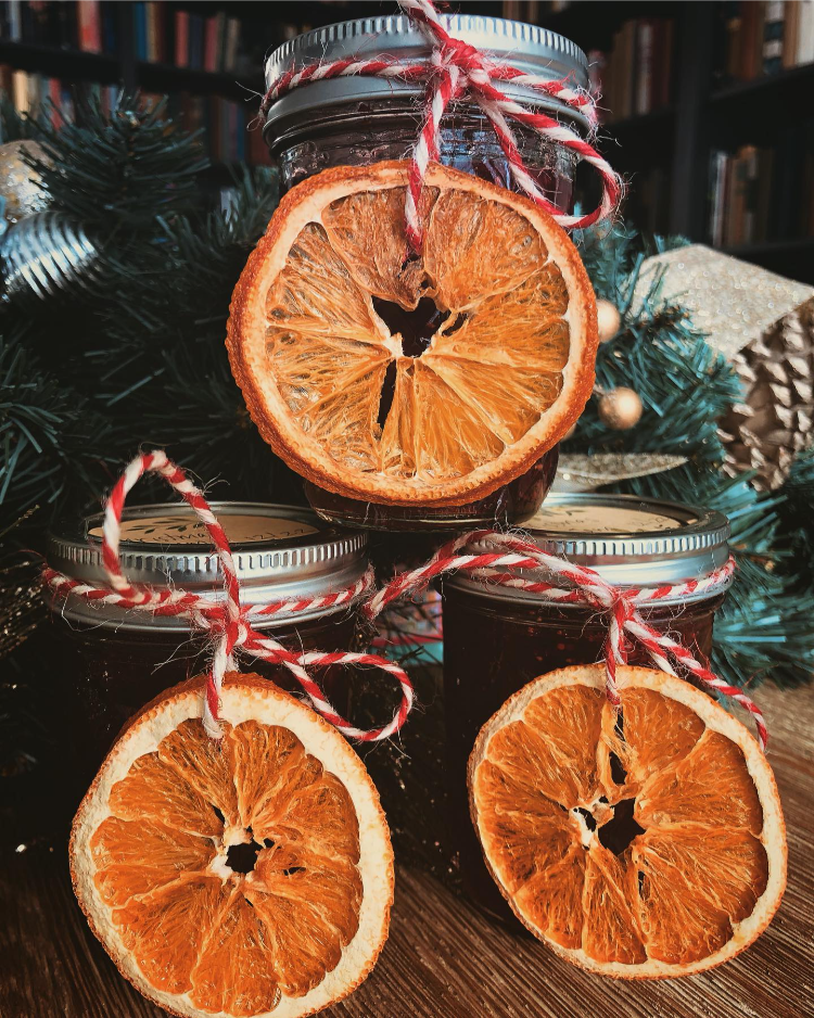 marmelade weihnachtlich verpacken mit orange