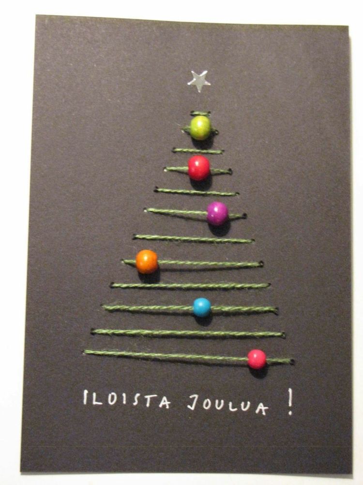 Weihnachtskarten mit Perlen gestalten: Diese Ideen sind ...