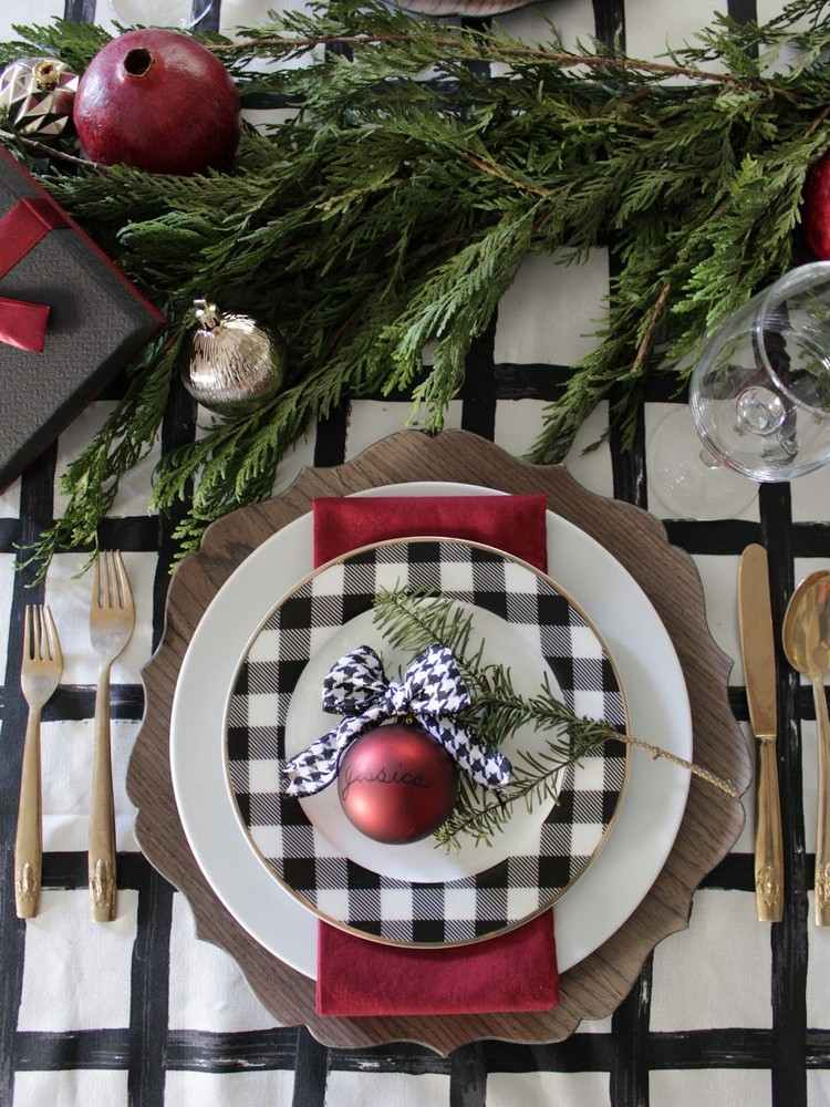 Teller Deko zu Weihnachten: der die können So Weihnachtstafel Sie auf Teller dekorieren